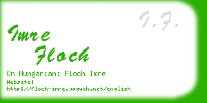 imre floch business card